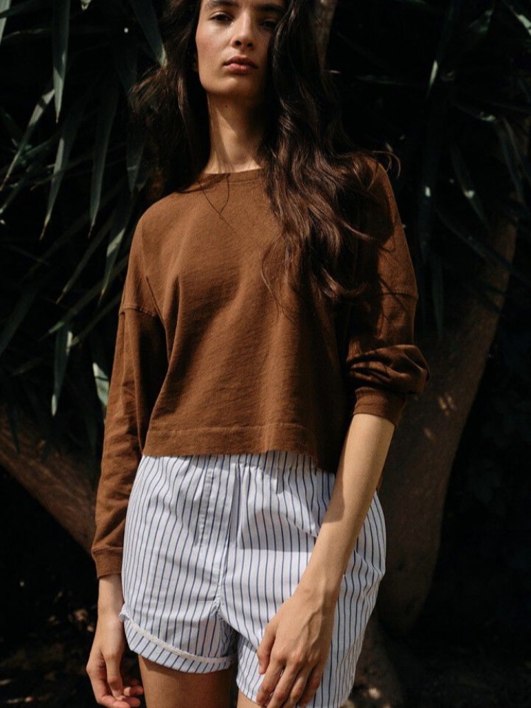 American vintage moca remytown long-sleeved T-shirt