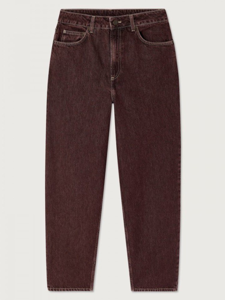 American vintage ashow grape balloon-cut jeans