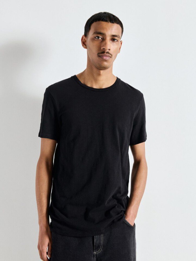 American vintage Bysapick black short-sleeve men's t-shirt