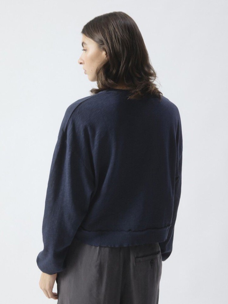 American vintage sonoma navy blue μακρυμάνικη μπλούζα