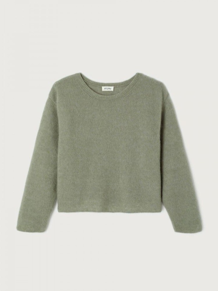 American vintage vitow khaki melange πλεκτό