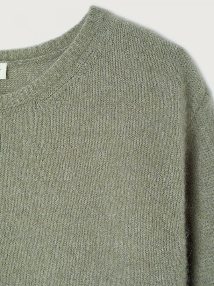 American vintage vitow khaki melange πλεκτό