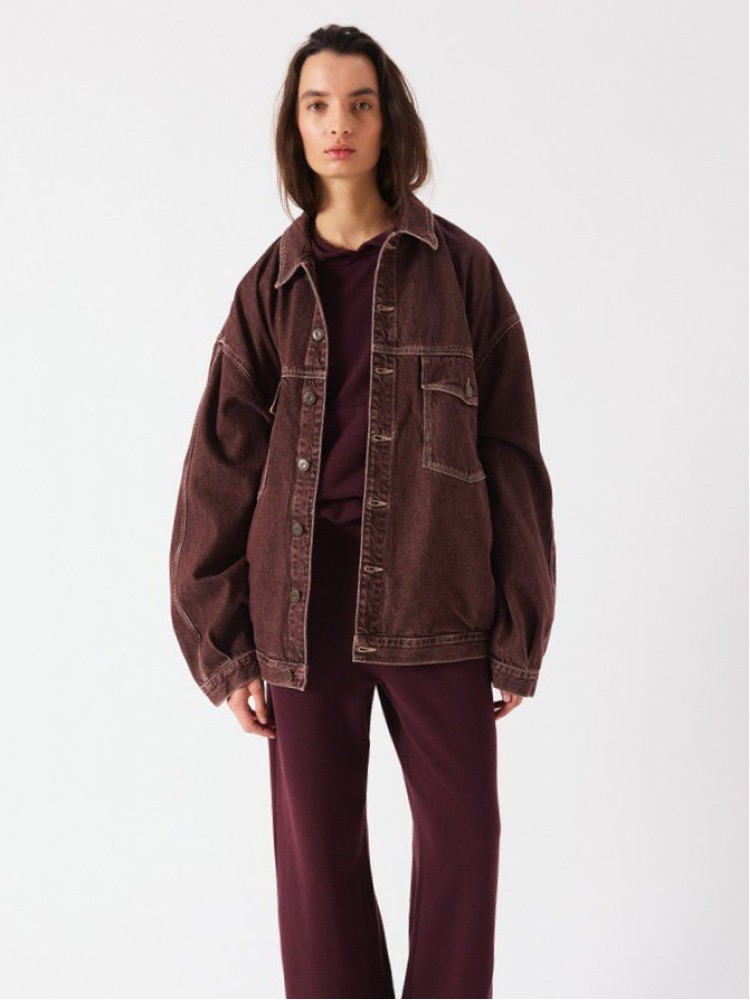 American vintage ashow grape loose denim jacket