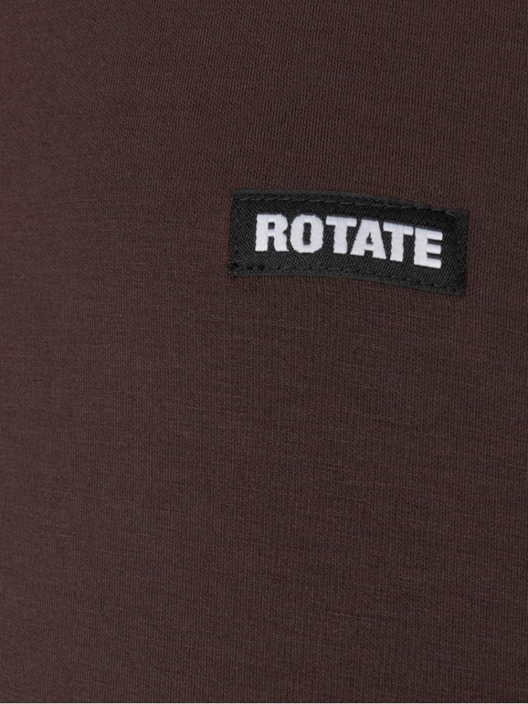 Rotate σκούρα καφέ scuba full zip φούτερ ζακέτα