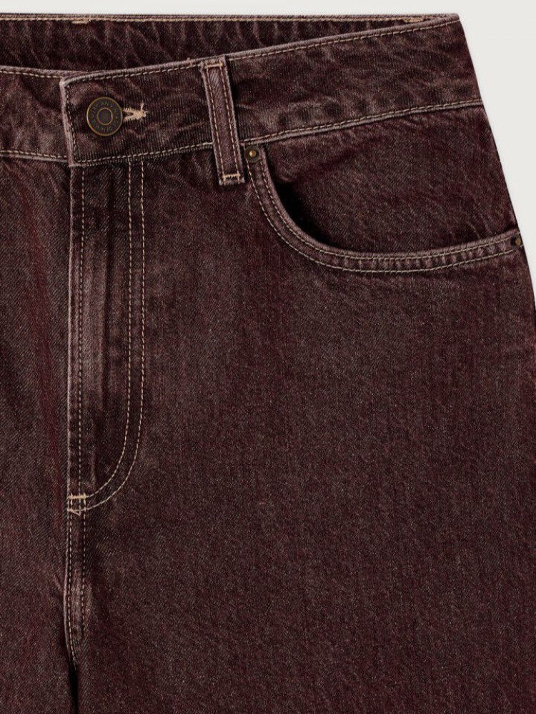 American vintage ashow grape balloon-cut jeans