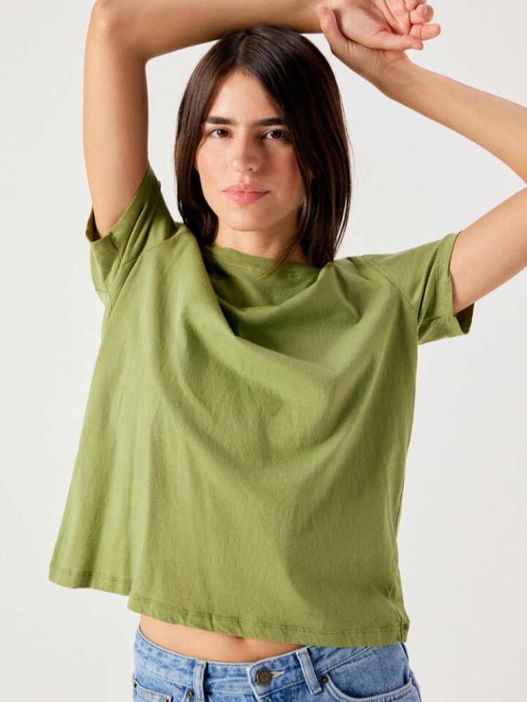 American vintage green peas apoly short-sleeved t-shirt
