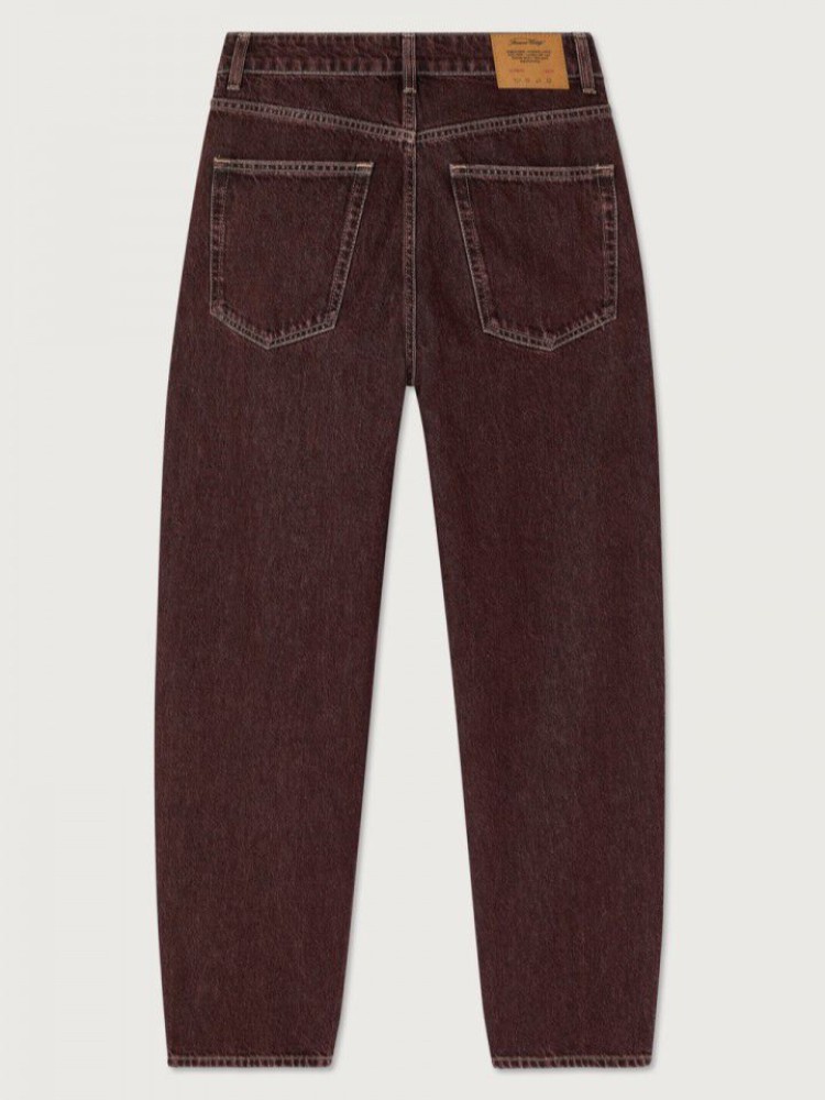 American vintage ashow grape balloon-cut jeans