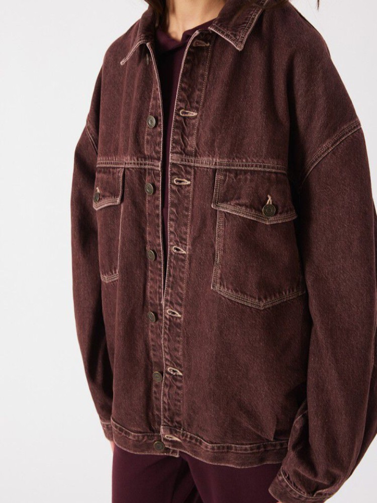 American vintage ashow grape loose denim jacket
