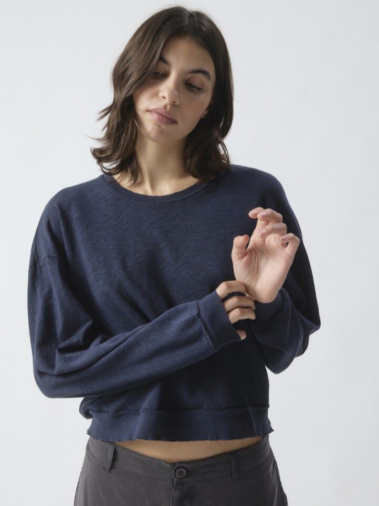 American vintage sonoma navy blue μακρυμάνικη μπλούζα