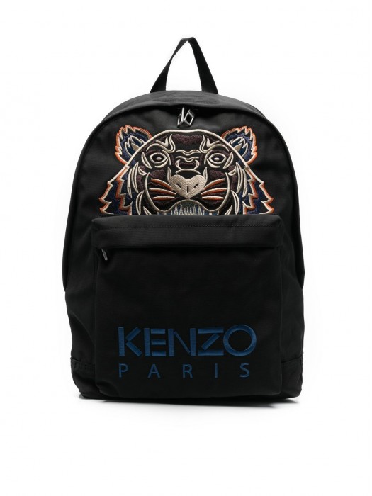 Kenzo black canvas kampus tiger backpack