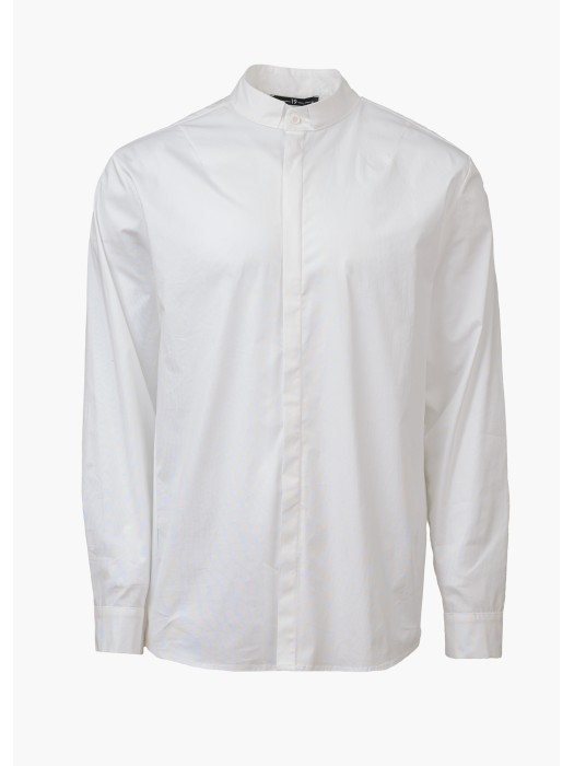 Nineteen λευκό πουκάμισο με μάο γιακά