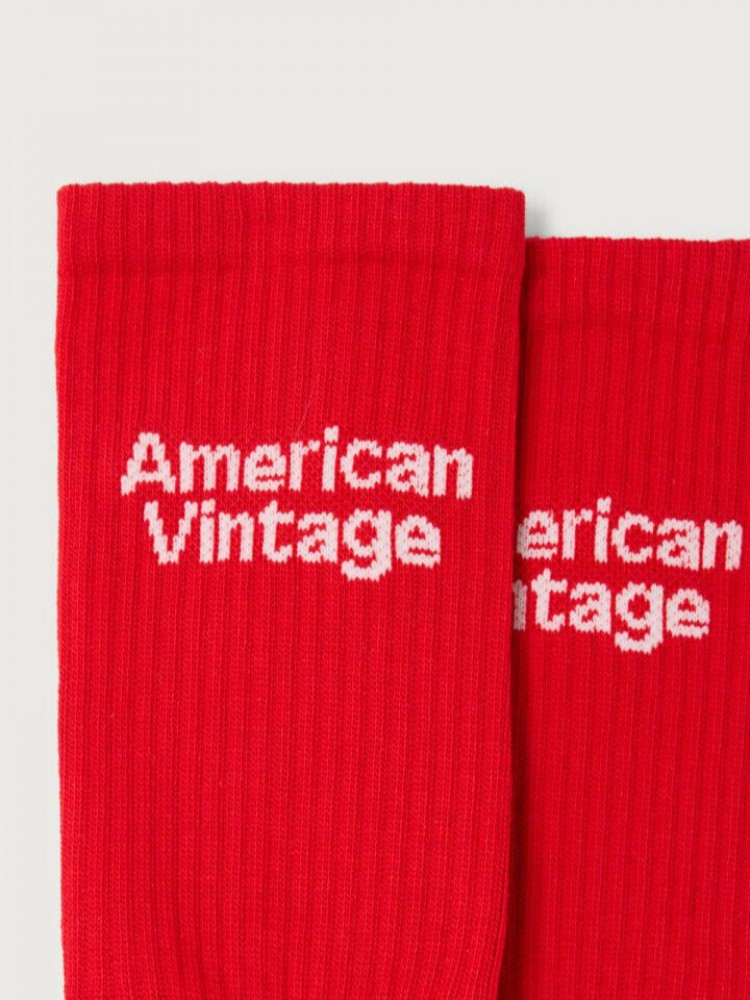 American vintage κόκκινες unisex clypsun κάλτσες