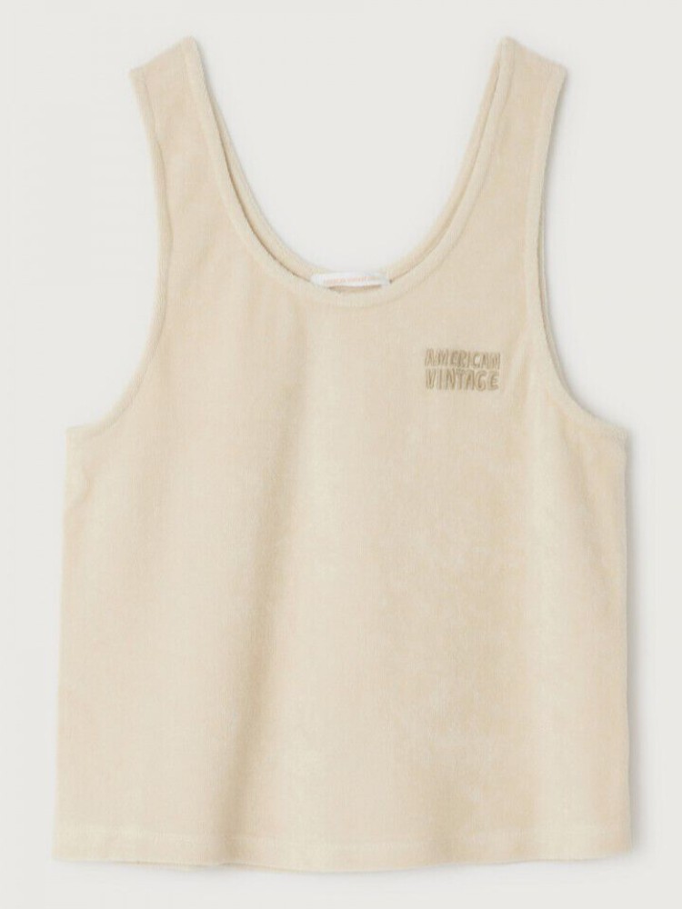 American vintage beach beige fuxow tank top