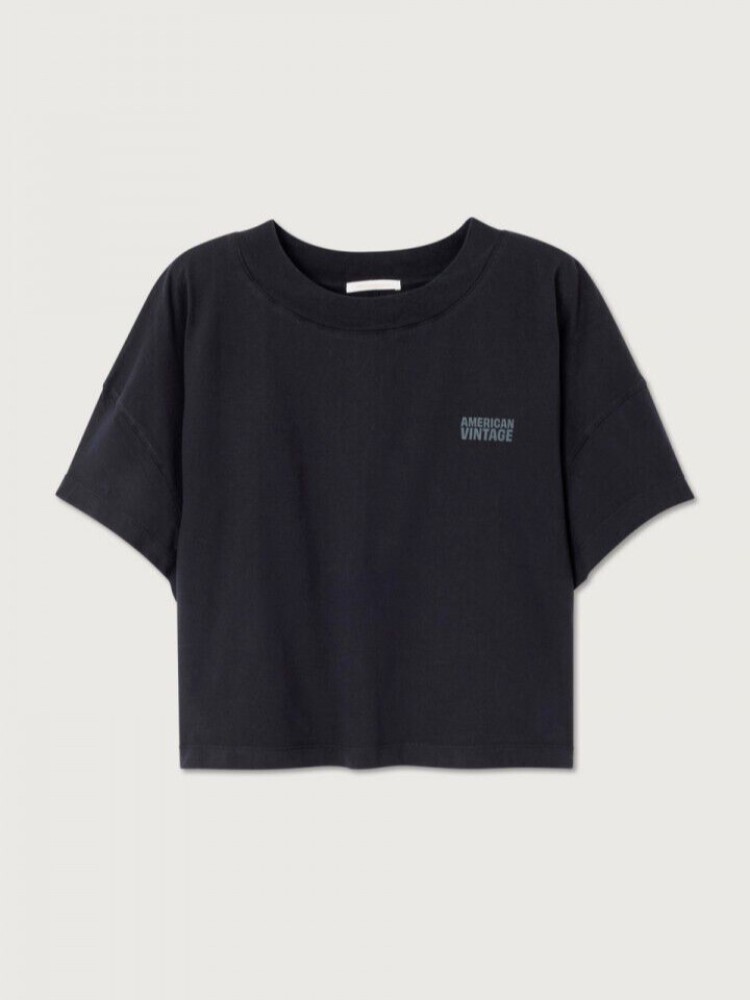 American vintage μάυρο gixy women's short-sleeved T-shirt