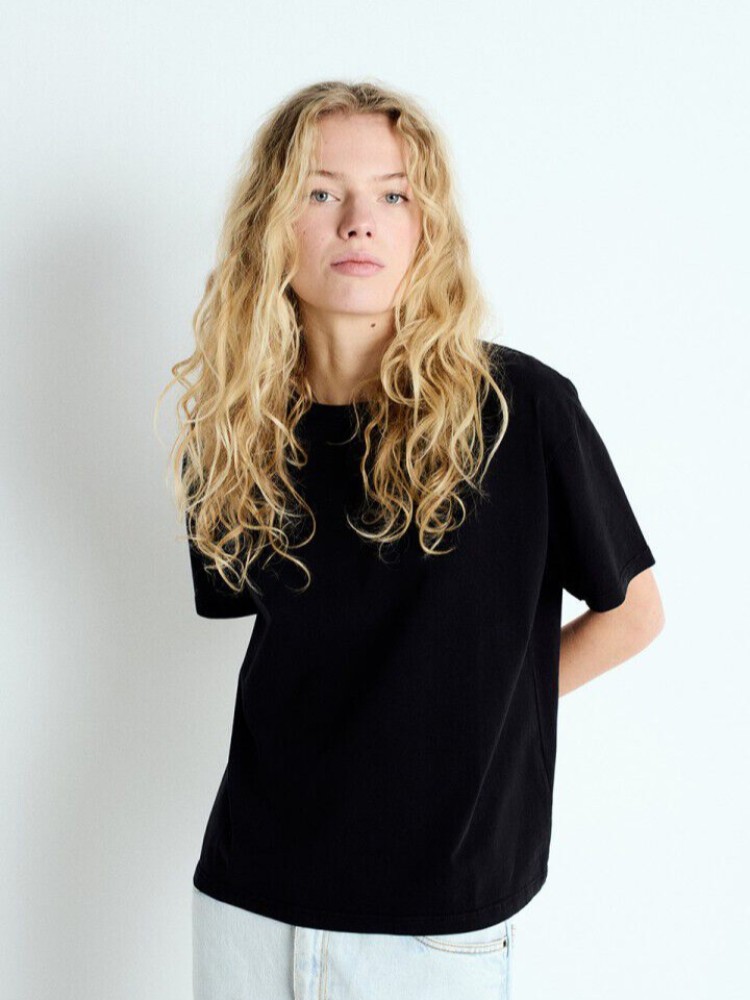 American vintage μαύρο fizvalley κοντομάνικο T-shirt