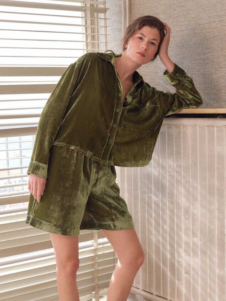 American vintage origano Ankaz mid-length βερμούδα