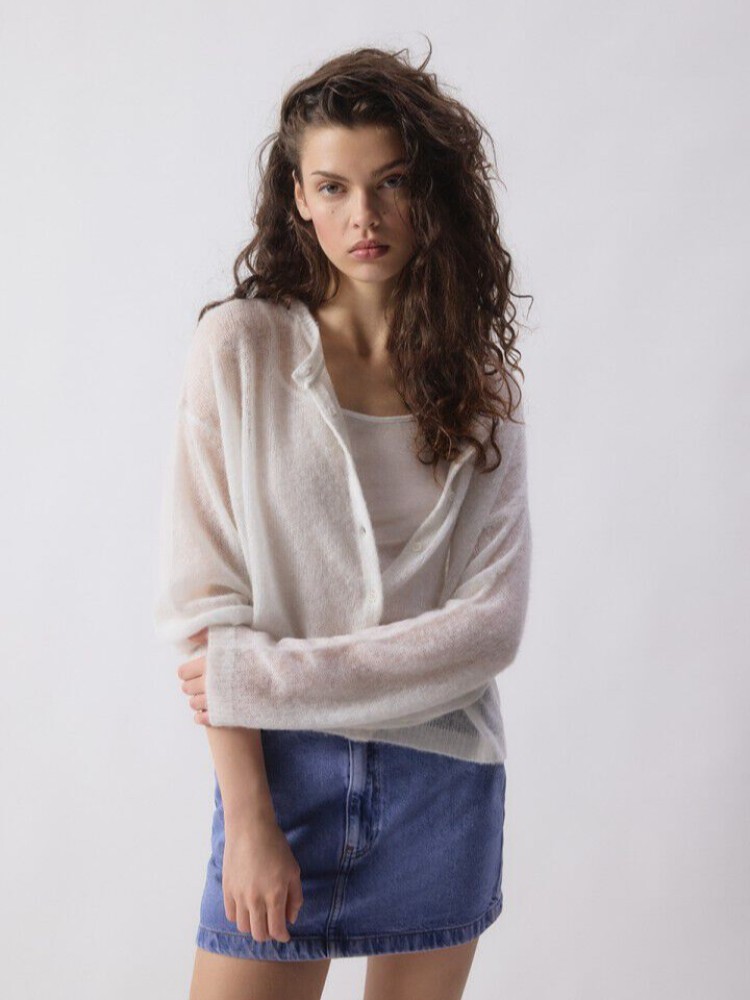 American vintage polar melange bodyrow cardigan