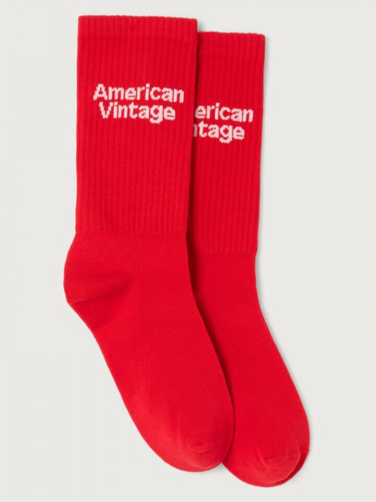 American vintage κόκκινες unisex clypsun κάλτσες