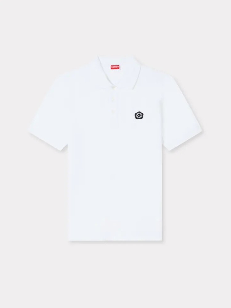 KENZO white 'Boke Flower 2.0' slim polo