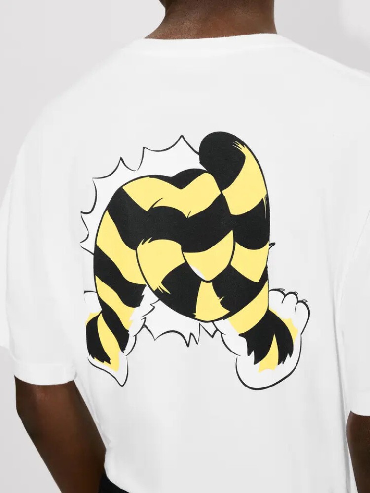 KENZO off white 'KENZO Wild Tiger' oversized T-shirt