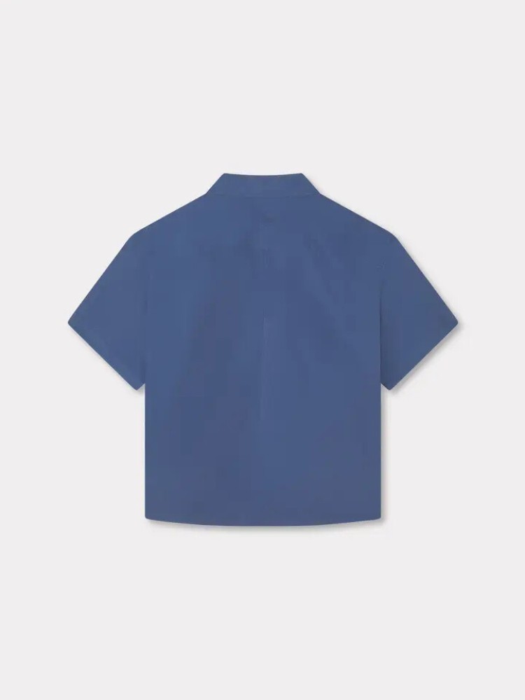 KENZO navy blue kimono κοντομάνικο πουκάμισο