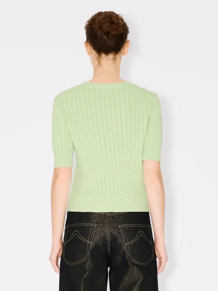 KENZO almond green 'Boke Flower' short sleeve top