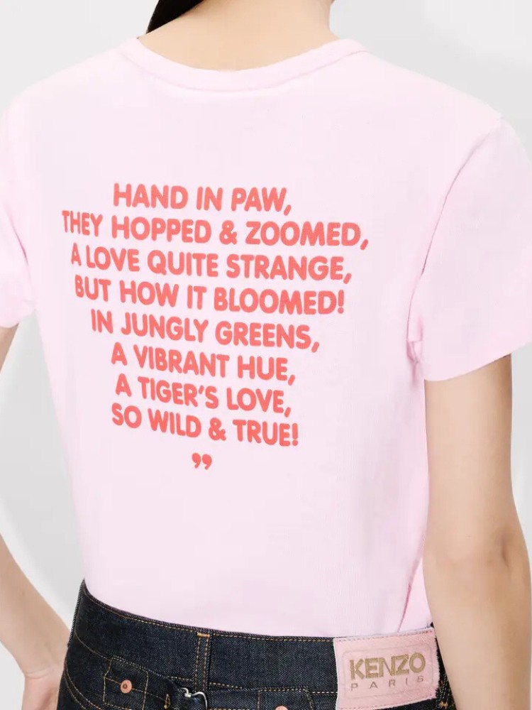KENZO flamingo pink 'KENZO Cartoon' T-shirt