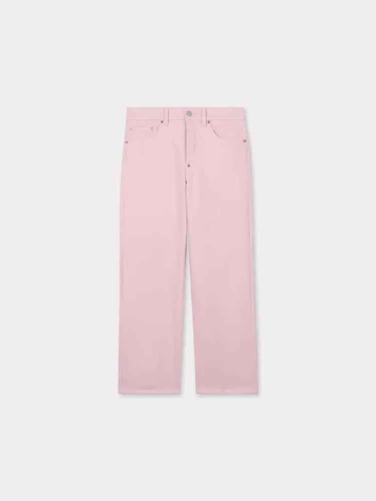 KENZO flamingo pink straight jeans