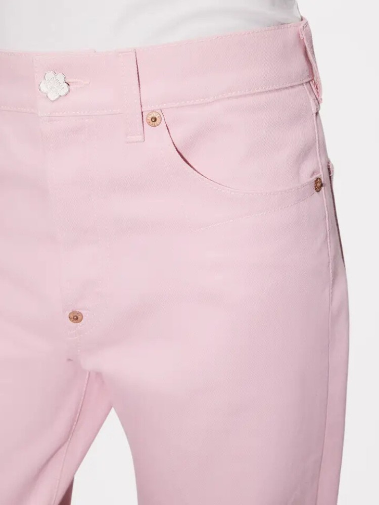 KENZO flamingo pink straight jeans