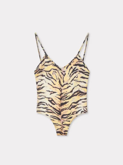 KENZO 'Tiger' aqua ολόσωμο μαγιό δύο όψεων