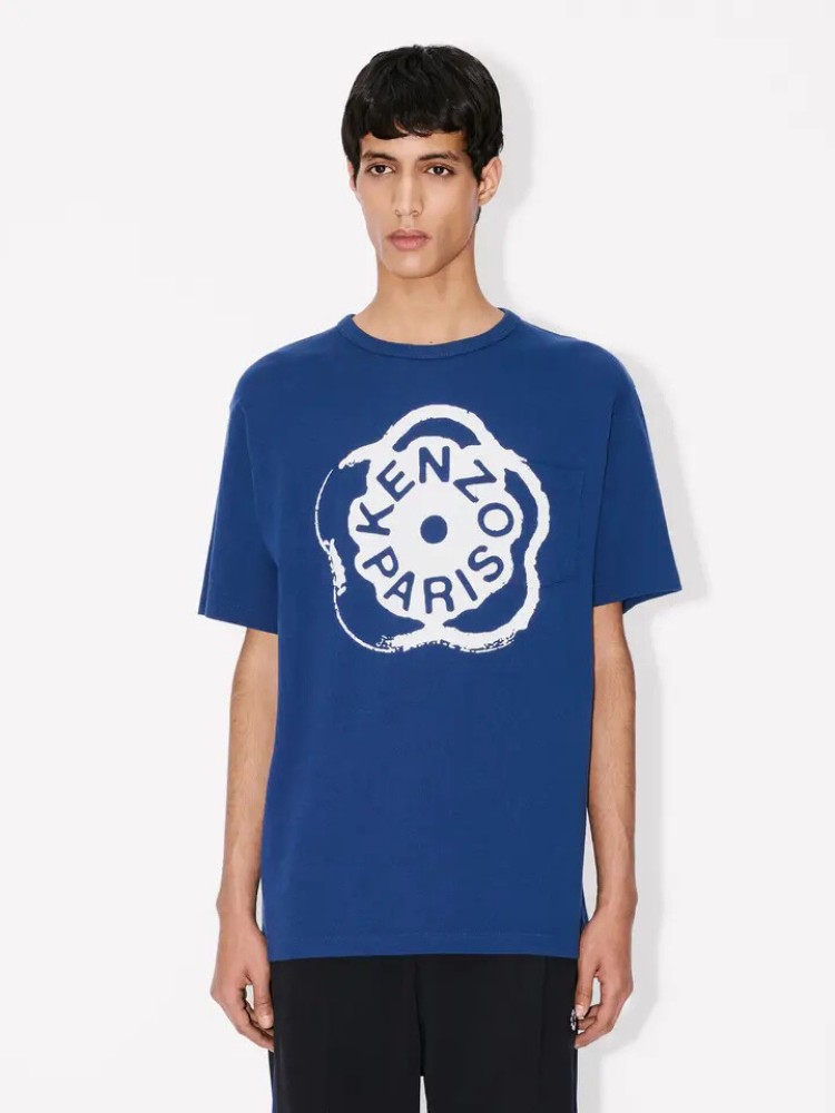 KENZO deep sea blue 'Boke Flower 2.0' T-shirt