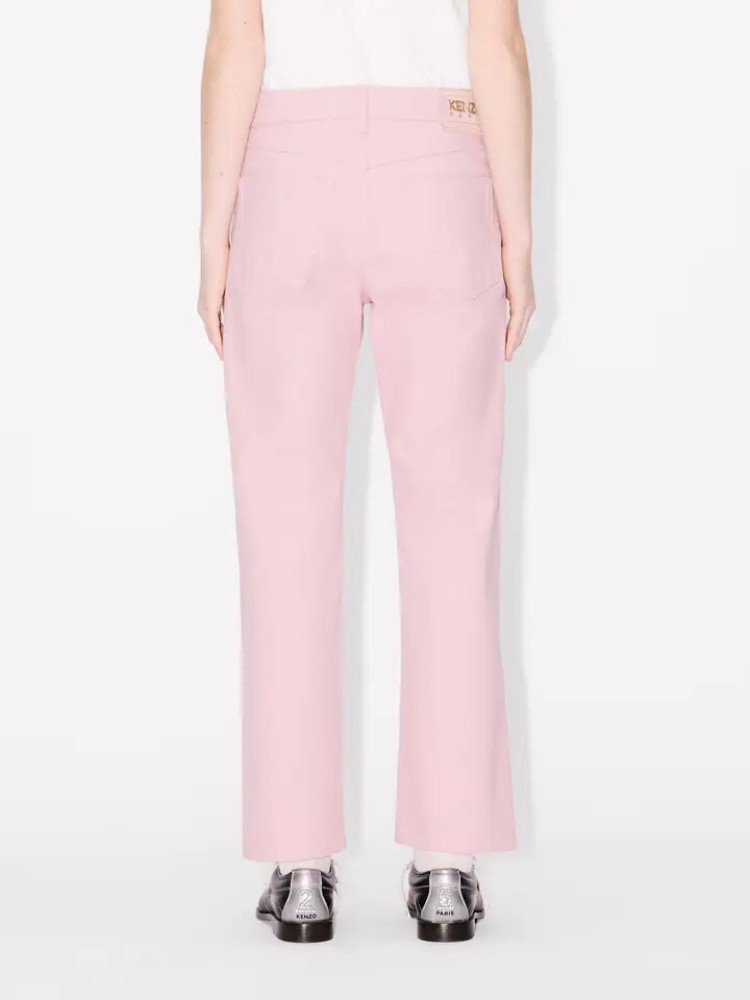 KENZO flamingo pink straight jeans