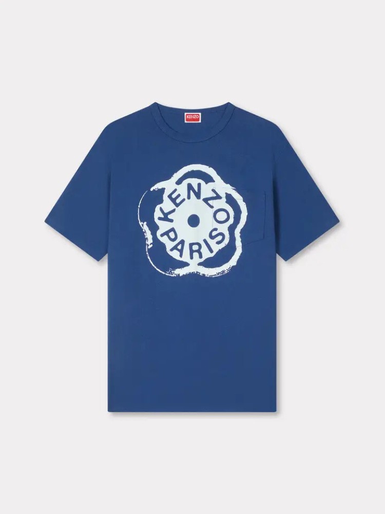 KENZO deep sea blue 'Boke Flower 2.0' T-shirt