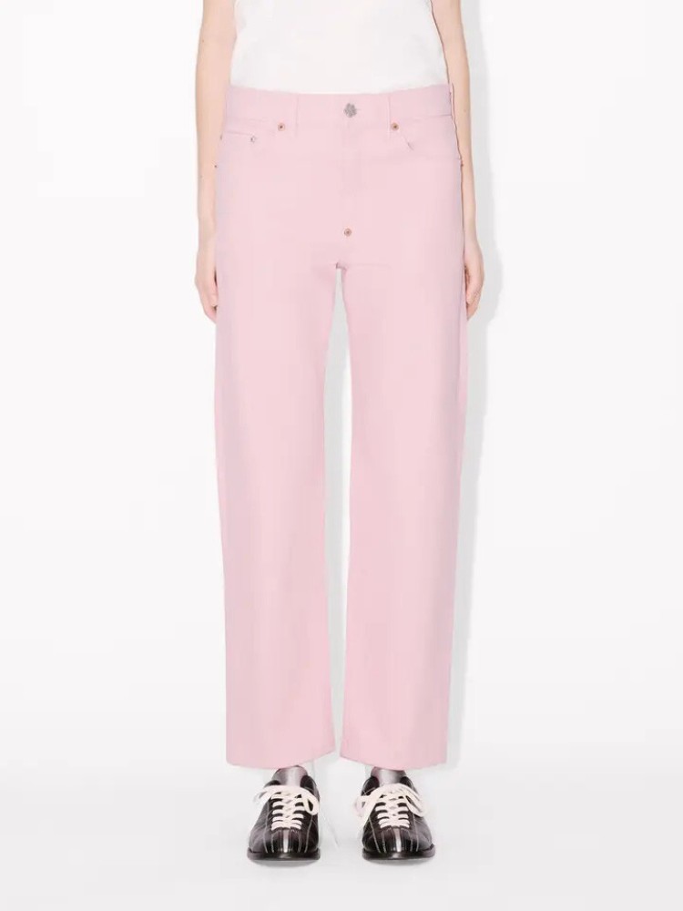 KENZO flamingo pink straight jeans