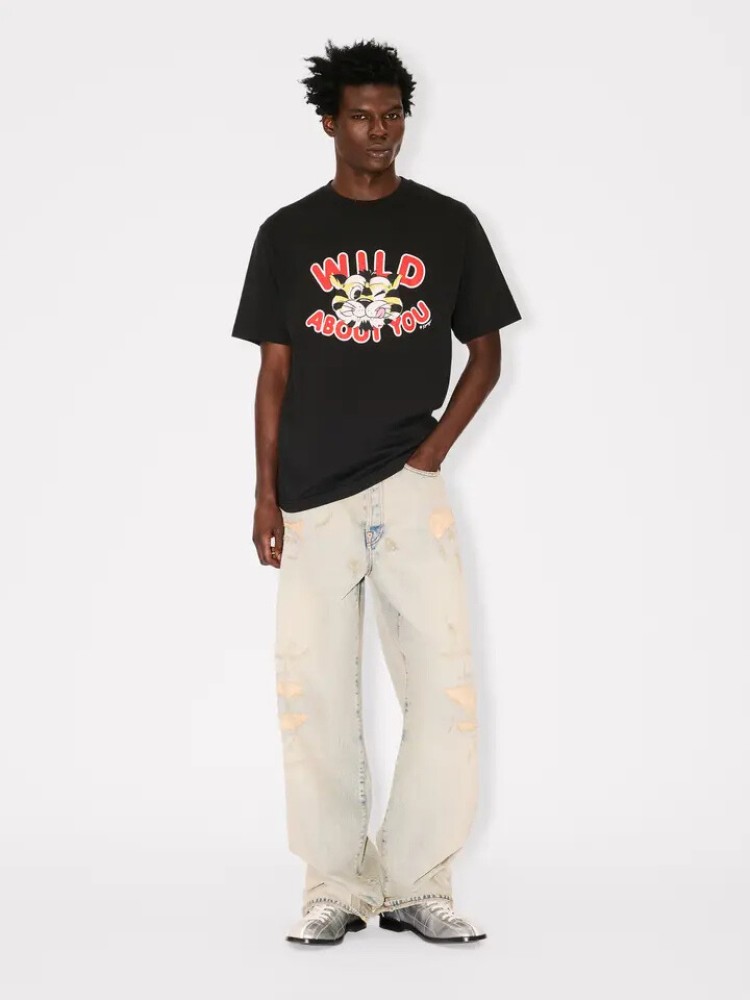 KENZO black 'KENZO Wild About You' T-shirt