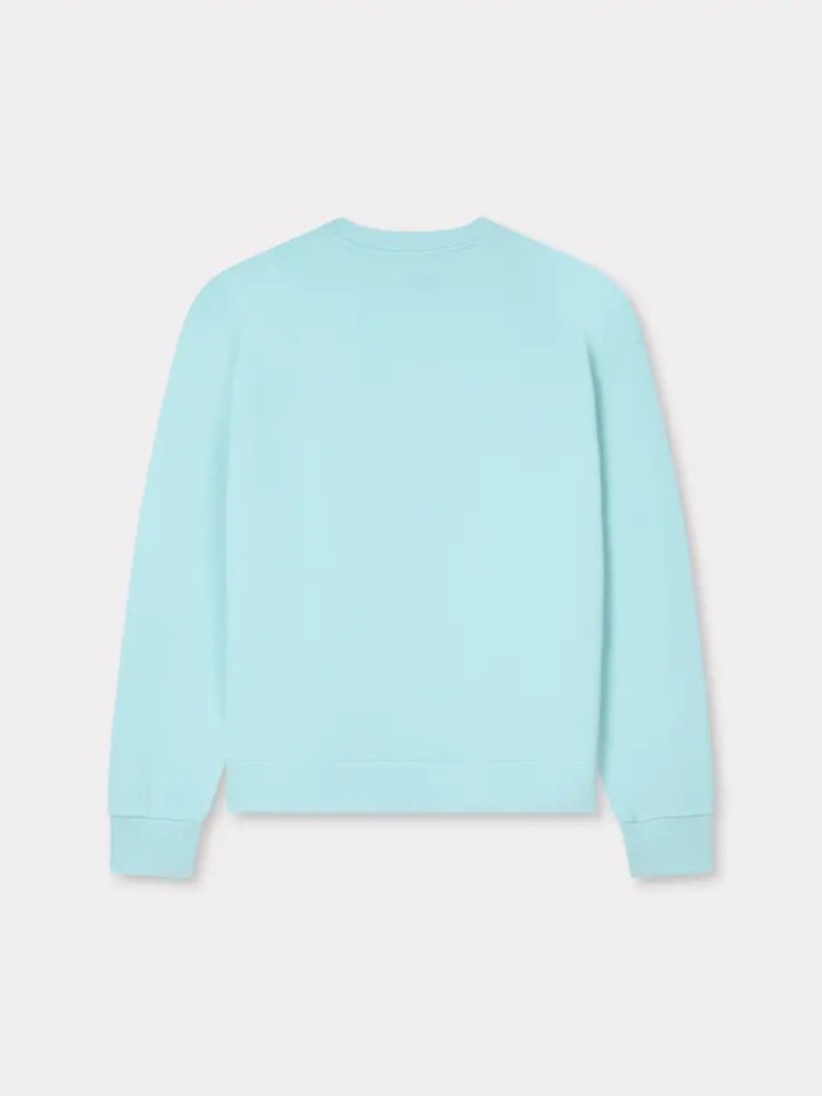 KENZO light blue 'Boke Flower' embroidered sweatshirt