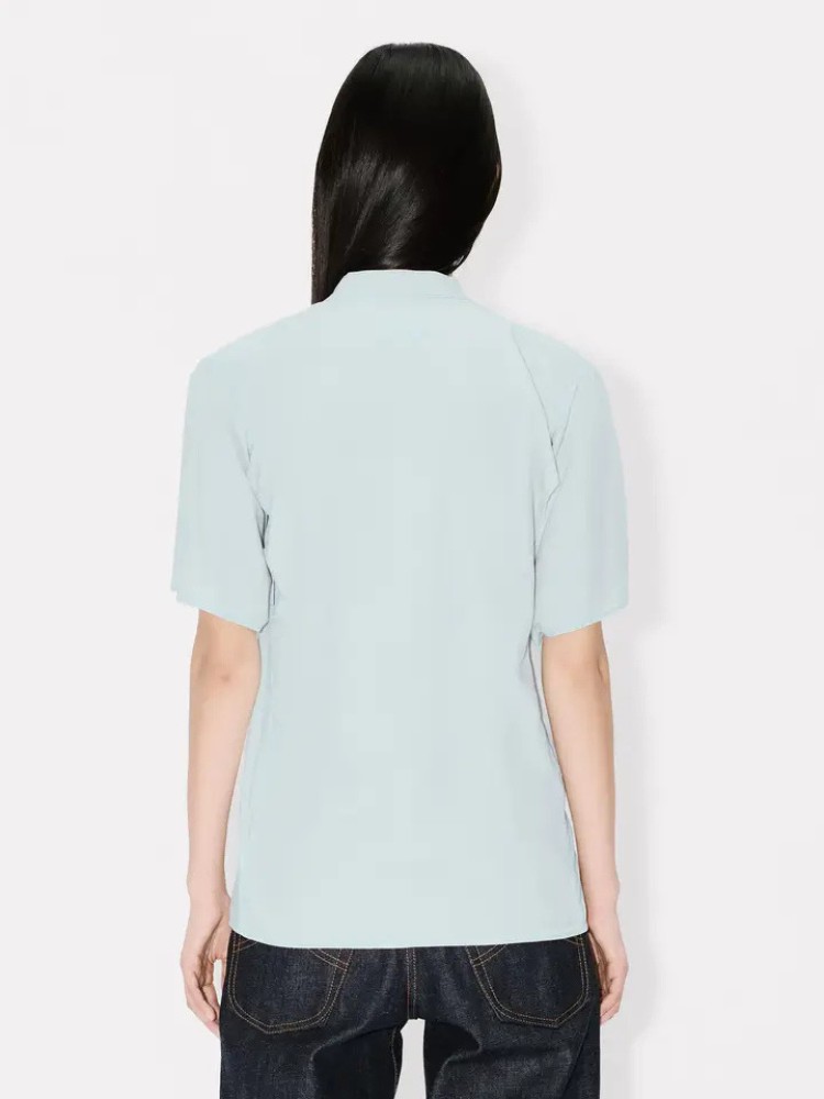 KENZO stone bleach chambray κιμονό πουκάμισο σε χαλαρή γραμμή