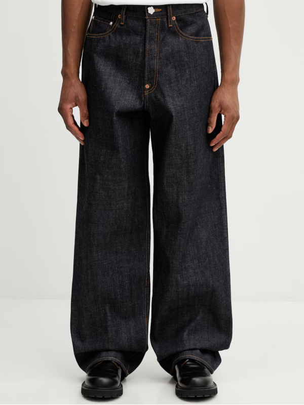 KENZO raw blue φαρδύ τζιν παντελόνι