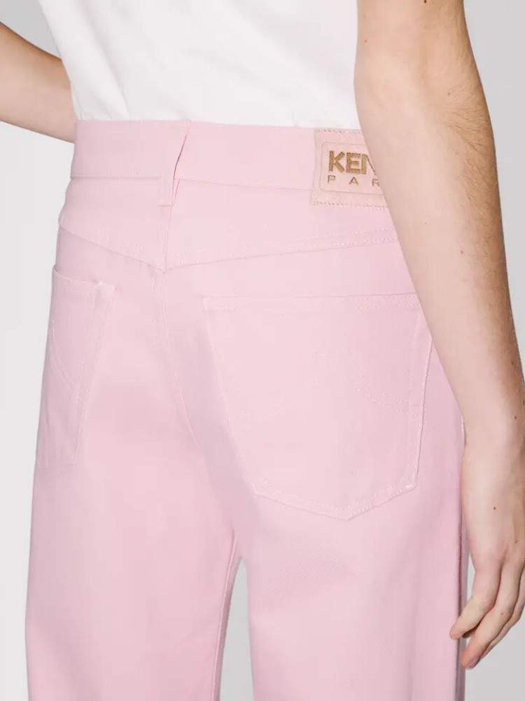KENZO flamingo pink straight jeans