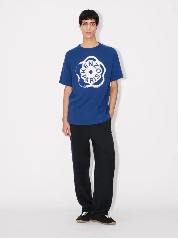 KENZO deep sea blue 'Boke Flower 2.0' T-shirt