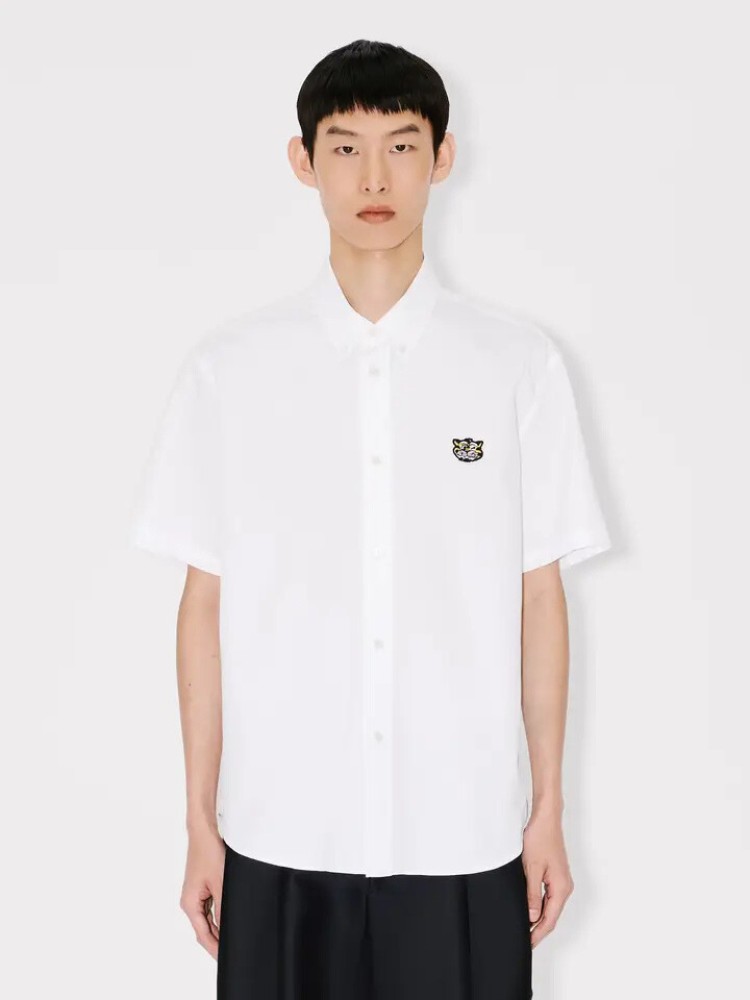 KENZO άσπρο 'KENZO Wild Tiger' κοντομάνικο πουκάμισο