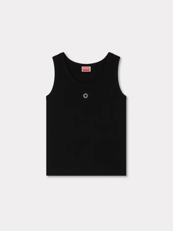 KENZO μαύρο 'Boke Flower 2.0' embroidered rib tank τοπ