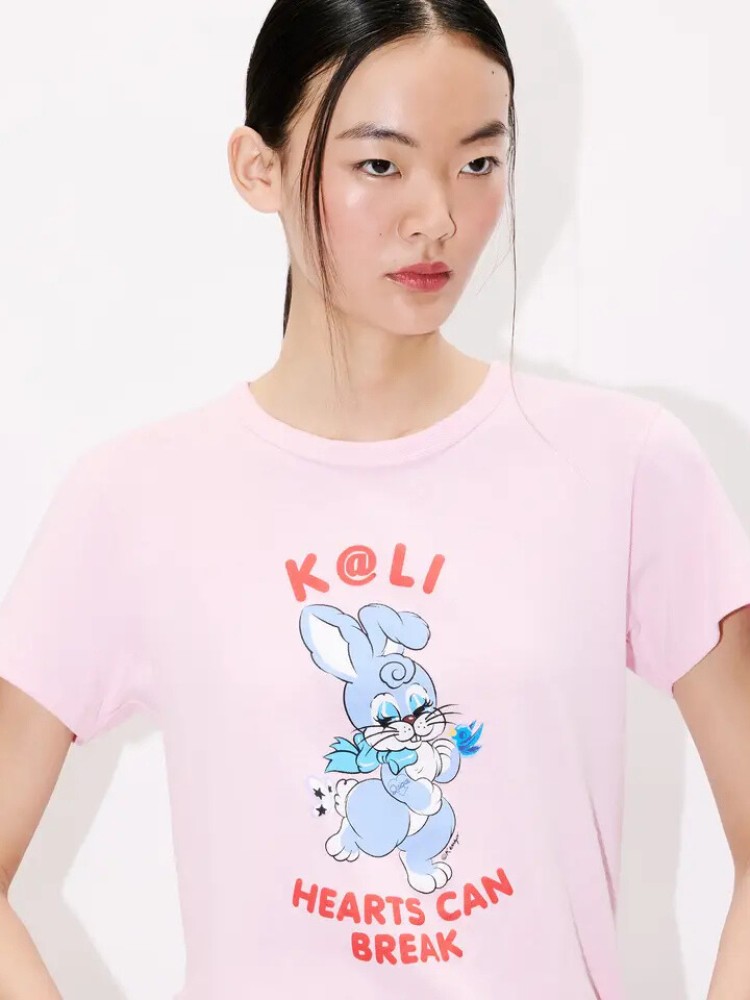 KENZO flamingo pink 'KENZO Cartoon' T-shirt