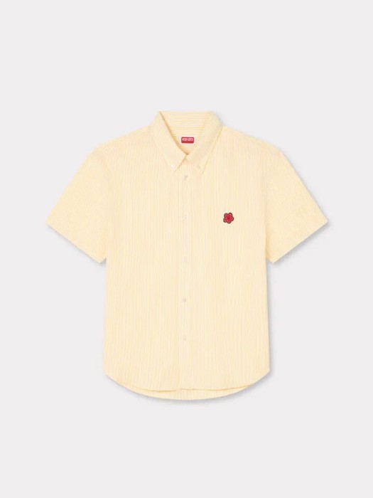 KENZO vanilla 'Boke Flower' embroidered κοντομάνικο πουκάμισο