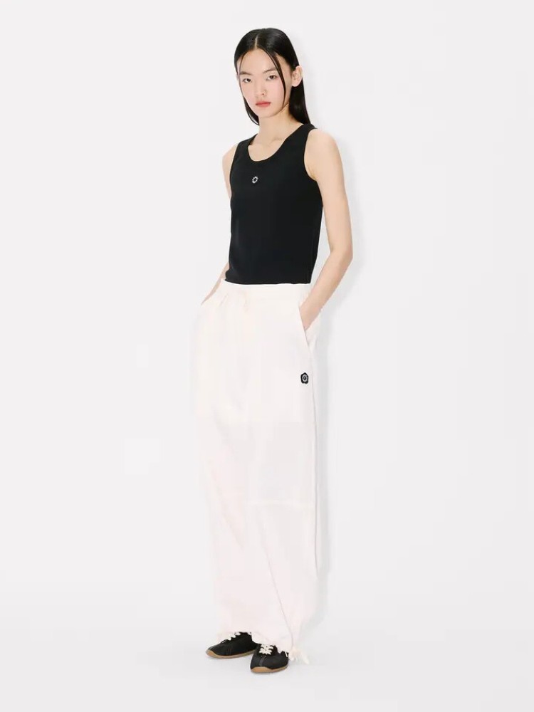 KENZO μαύρο 'Boke Flower 2.0' embroidered rib tank τοπ