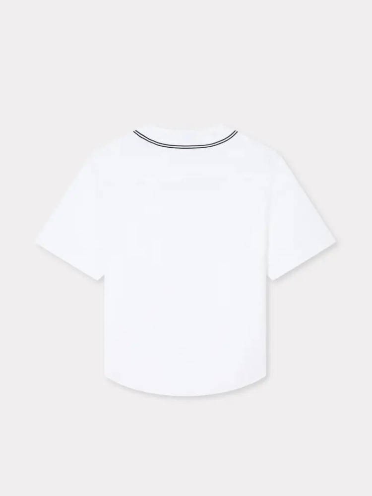 KENZO άσπρο 'Boke Flower 2.0' baseball κοντομάνικο πουκάμισο