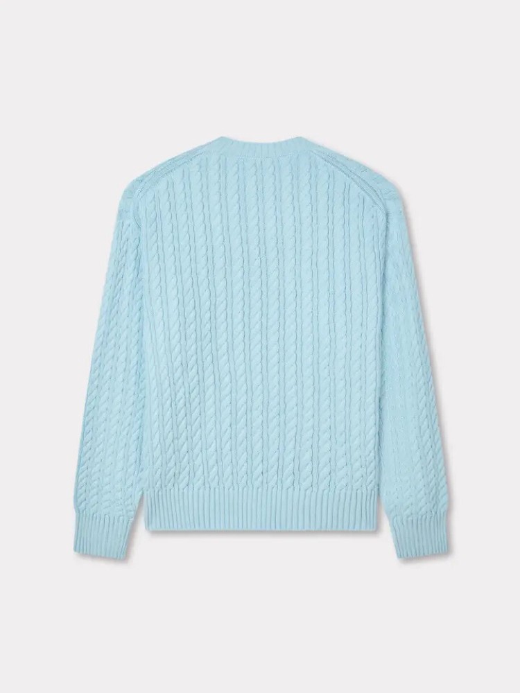 KENZO light blue 'Boke Flower' knit jumper
