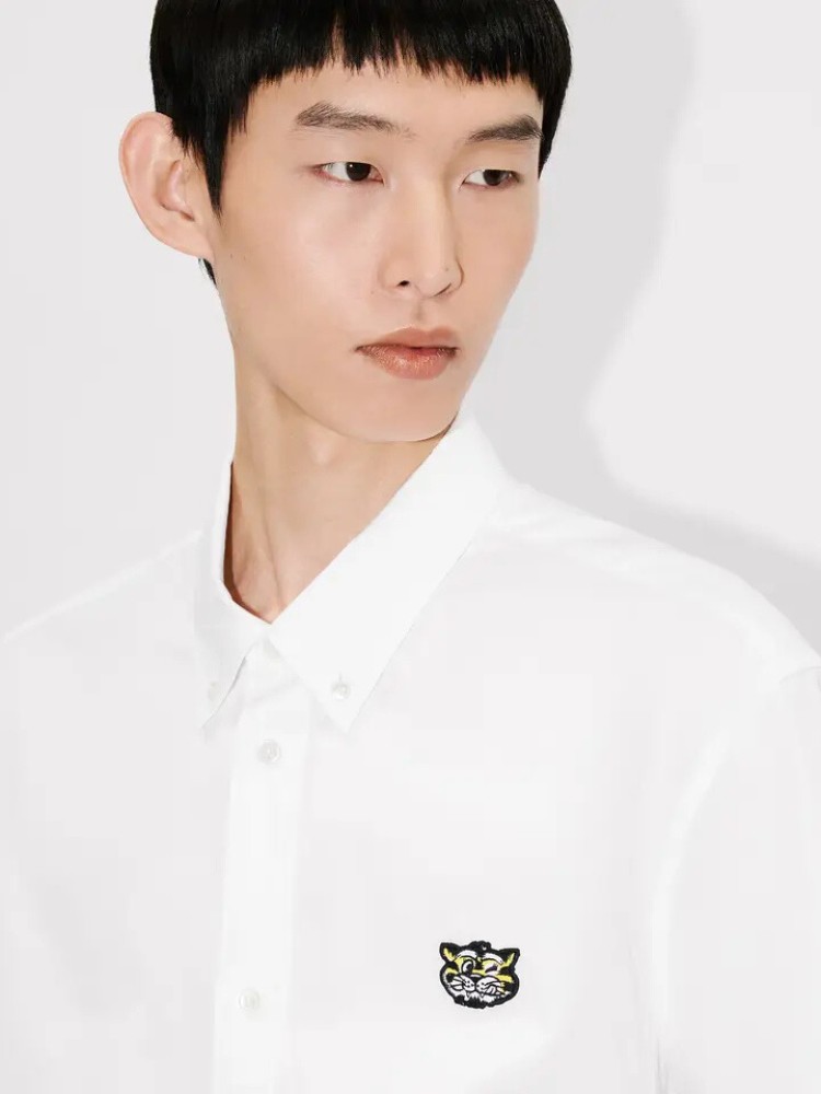 KENZO άσπρο 'KENZO Wild Tiger' κοντομάνικο πουκάμισο
