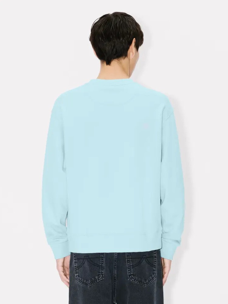 KENZO light blue 'Boke Flower' embroidered sweatshirt