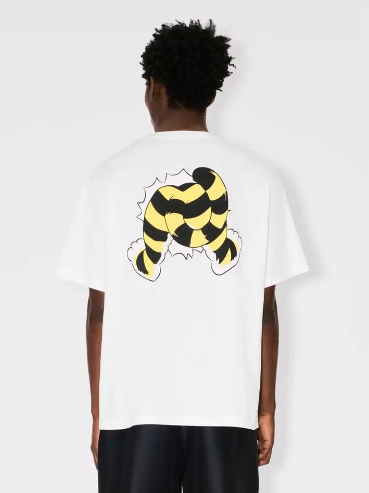 KENZO off white 'KENZO Wild Tiger' oversized T-shirt